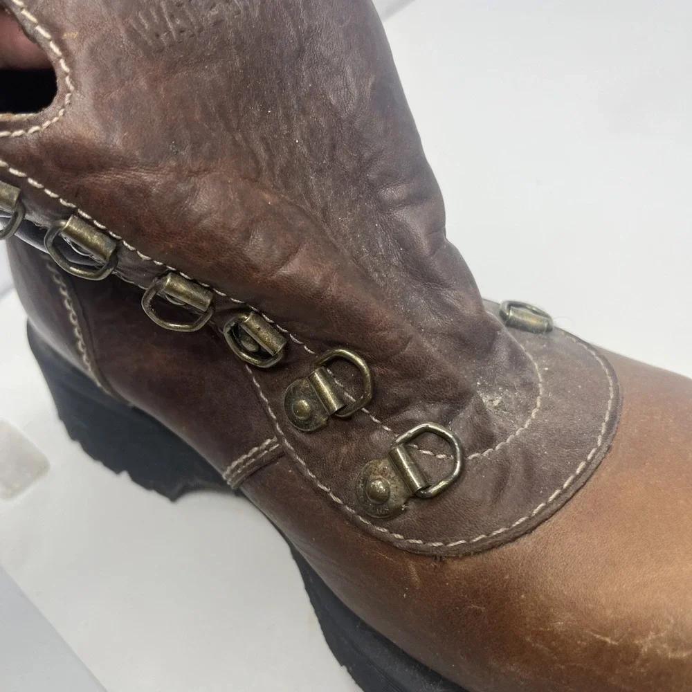 Vintage Dr. Martens 8731 Brown Leather Boots Made England Chunky Men's 5 (US 6)